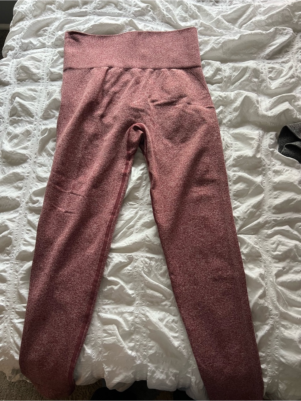 Amazon Women's High-Waist Leggings in Dusty Rose Heather